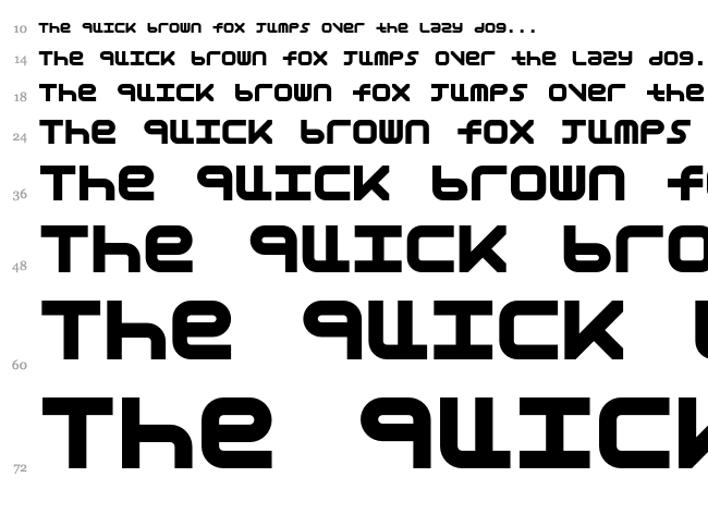 Astronomic Mono font waterfall